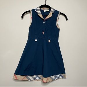 Burberry kids navy dress buttons xlarge